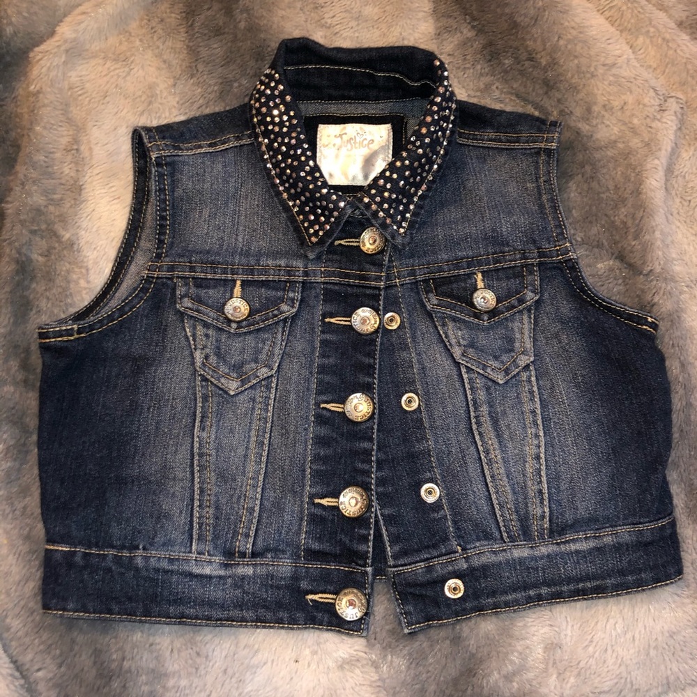 Justice Blue Jean Vest